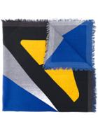 Fendi Fringed Edge Scarf - Multicolour
