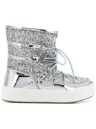 Chiara Ferragni Glitter Snow Boots - Metallic