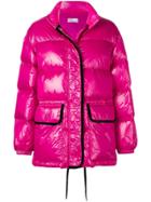 Red Valentino Coated Puffer Jacket - Pink