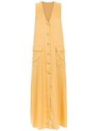 Adriana Degreas Buttoned Midi Dress - Yellow & Orange