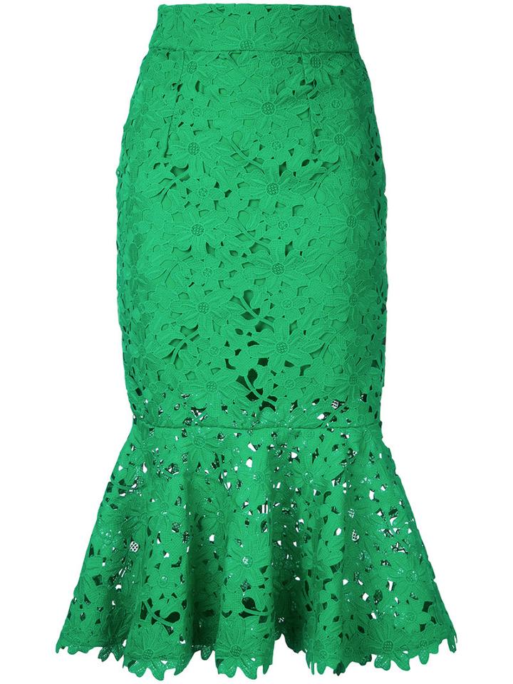 Bambah - Lace Mermaid Skirt - Women - Cotton - 12, Green, Cotton
