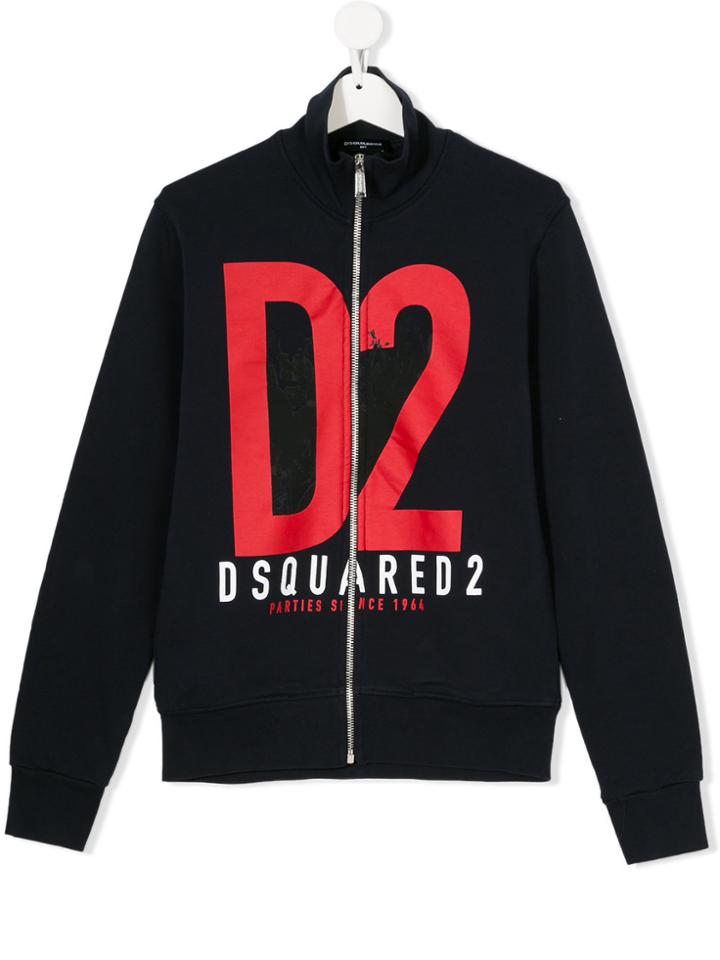 Dsquared2 Kids Logo Print Sweatshirt - Blue