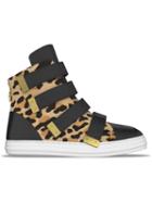 Myswear Bond Hi-top Sneakers, Women's, Size: 39, Brown, Leather/rubber