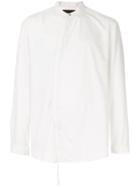 Joe Chia Collarless Shirt - White