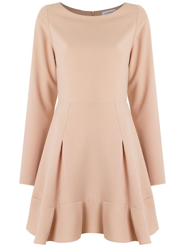 Olympiah - Long Sleeves Dress - Women - Polyester - 36, Nude/neutrals, Polyester
