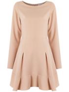 Olympiah - Long Sleeves Dress - Women - Polyester - 36, Nude/neutrals, Polyester