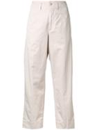 Closed Straight Cropped Trousers, Women's, Size: 25, Nude/neutrals, Cotton/linen/flax