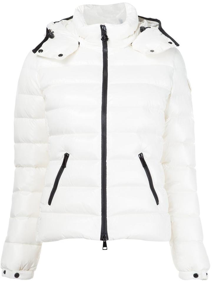 Moncler 'berre' Padded Jacket, Women's, Size: 00, White, Goose Down/polyamide