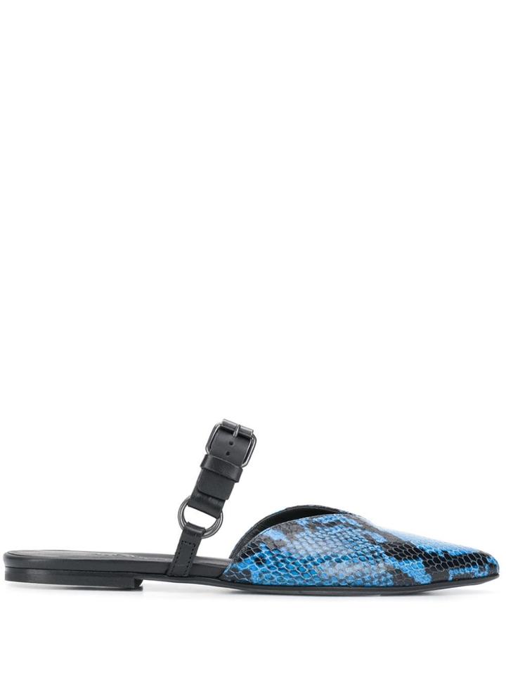 A.f.vandevorst Leather Flats - Blue