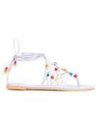 Sophia Webster Laetitia Beaded Lace-up Sandals