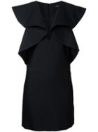 Goen.j Cape Dress, Women's, Size: Small, Black, Bemberg/silk/wool