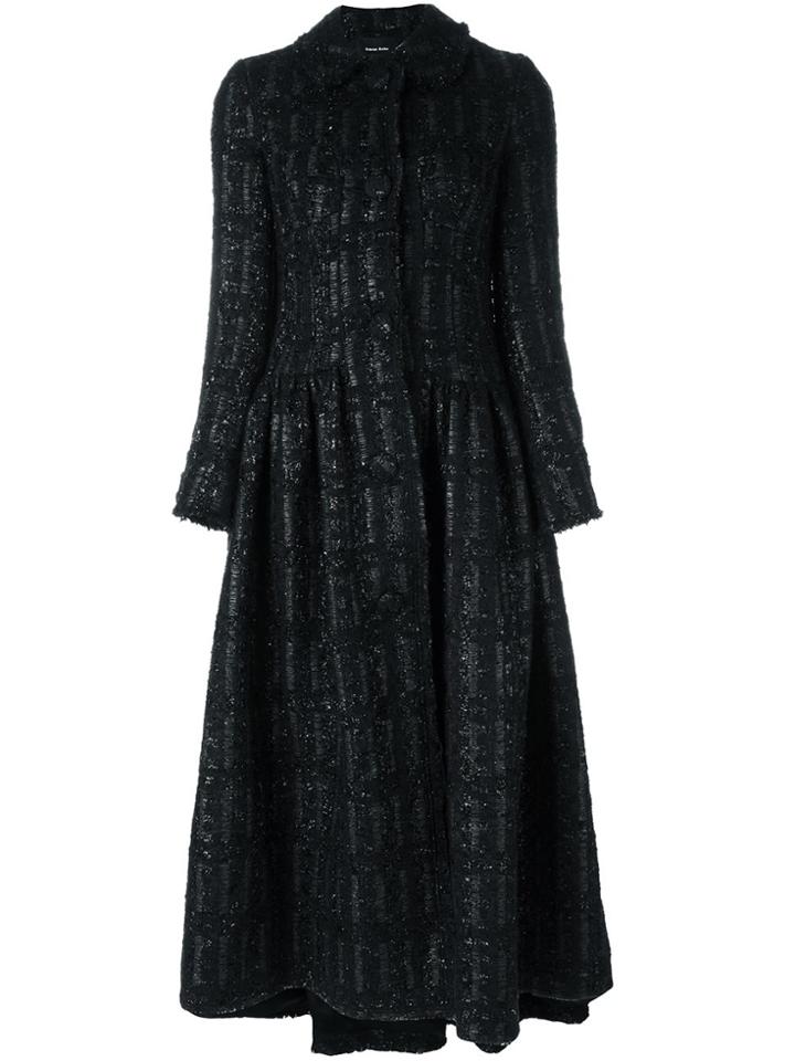 Simone Rocha Tweed Princess Coat - Black