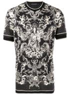 Dolce & Gabbana Madonna Bambino Print T-shirt, Men's, Size: 50, Black, Cotton/silk