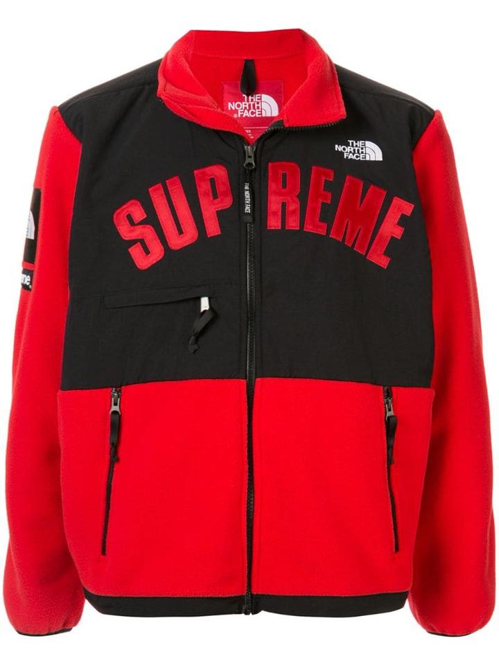 Supreme Tnf Arc Logo Denali Fleece - Red