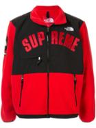 Supreme Tnf Arc Logo Denali Fleece - Red