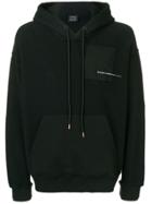 Marcelo Burlon County Of Milan Slogan Patch Hoodie - Black