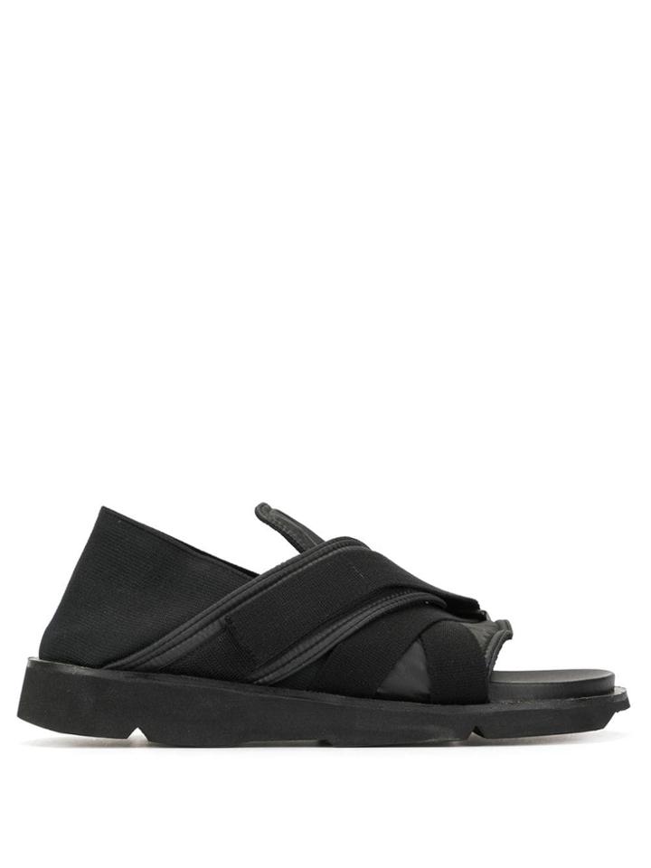 Julius Velcro Strap Sandals - Black