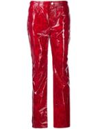 Iceberg Printed Straight Trousers - Red