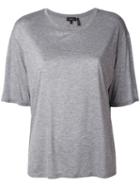 Theory - Short Sleeve T-shirt - Women - Viscose - S, Grey, Viscose
