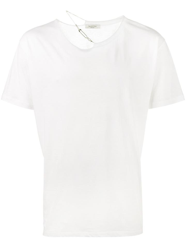 Valentino Chain Threaded T-shirt - White
