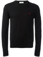 Ami Alexandre Mattiussi Ami De Coeur Sweater, Men's, Size: Xl, Black, Merino