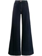 Pt05 Wide Leg Denim Jeans - Blue