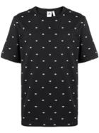 Adidas Adidas Originals Allover Trefoil Print T-shirt - Black