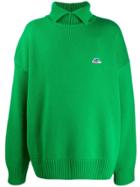 Ader Error High-neck Collar Jumper - Green