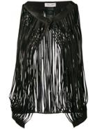 Giorgio Brato Fringed Vest - Black