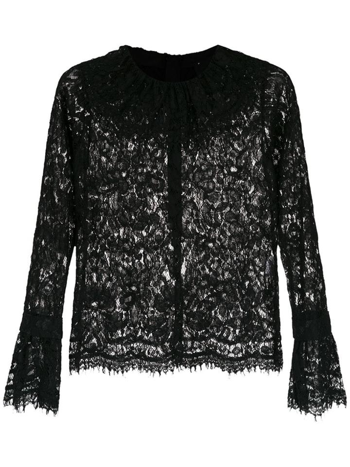 Andrea Bogosian Lace Top - Black