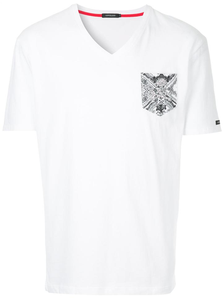 Loveless Paisley Pocket T-shirt - White