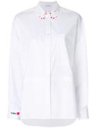 Vivetta Embroidered Collar Fitted Shirt - White