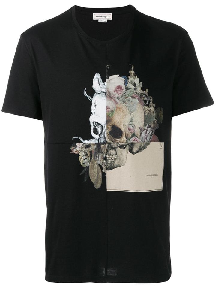 Alexander Mcqueen Patchwork Skull T-shirt - Black