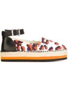 Msgm Animalier Print Espadrilles