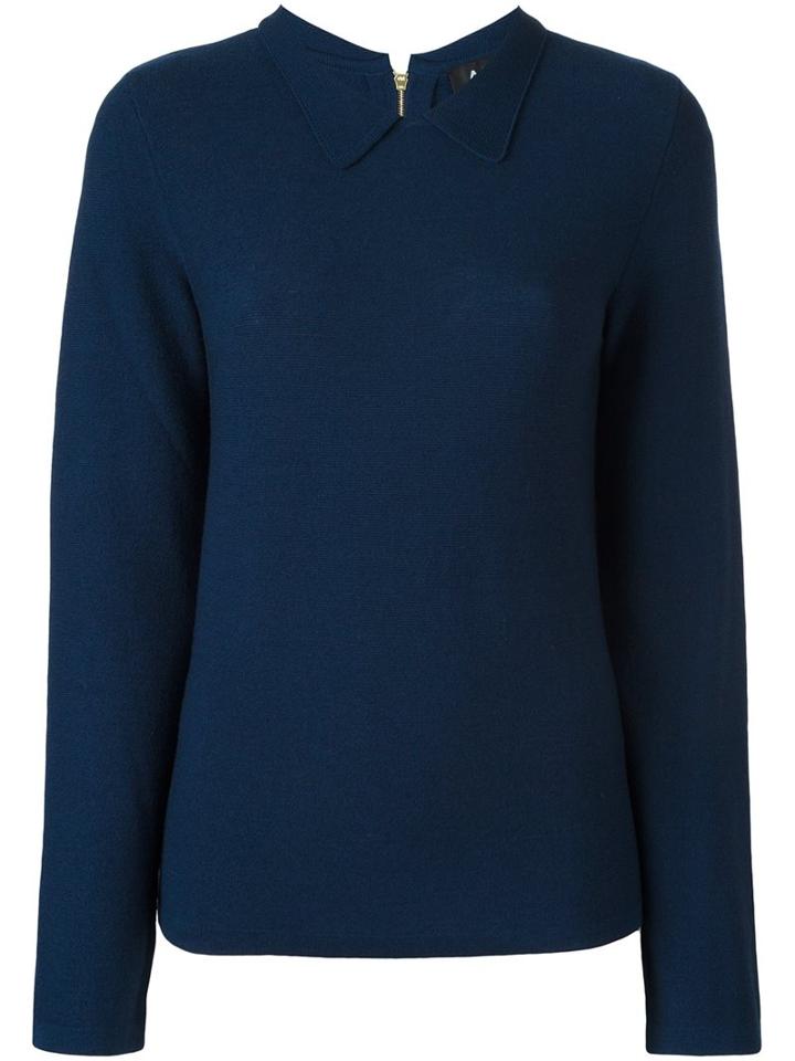 A.p.c. 'mireille' Jumper, Women's, Size: Medium, Blue, Wool