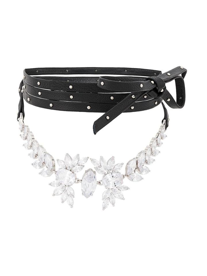 Fallon Monarch Wrap Choker - Black