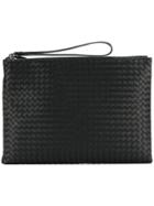 Bottega Veneta Nero Intrecciato Nappa Document Case - Black