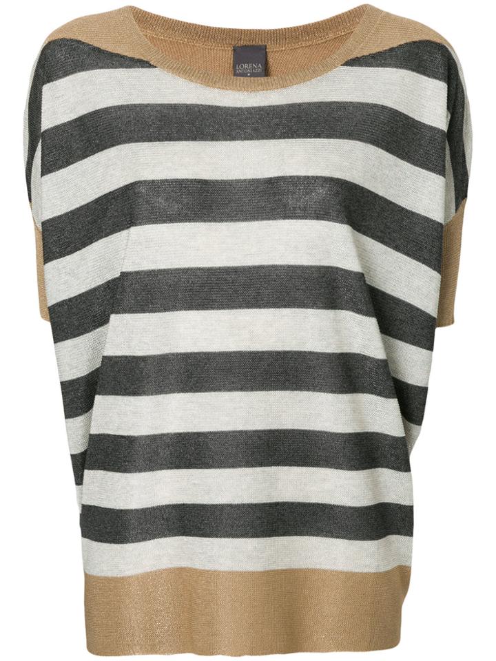 Lorena Antoniazzi Colour Block Striped Knit Top - Multicolour