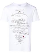 Alexander Mcqueen Handwritten Letter T-shirt - White