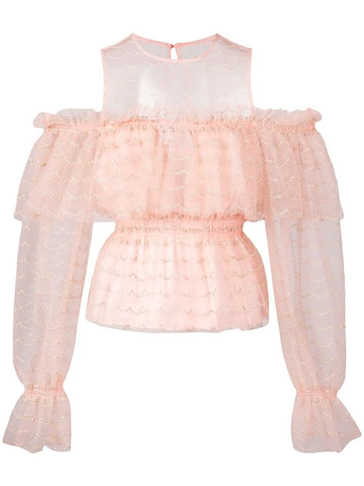 Alice Mccall Cold Shoulder Blouse - Pink