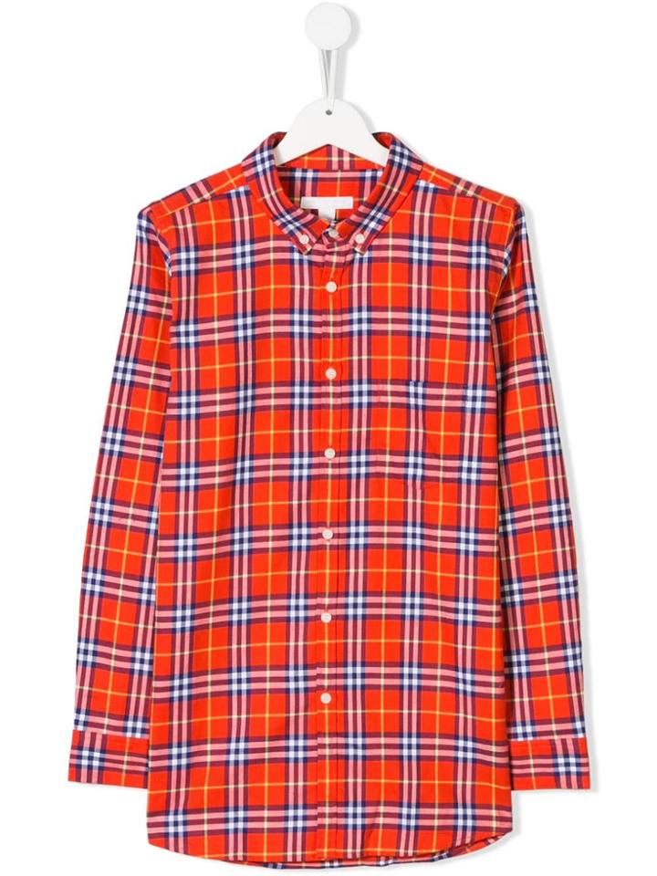 Burberry Kids Teen Fred Checked Shirt