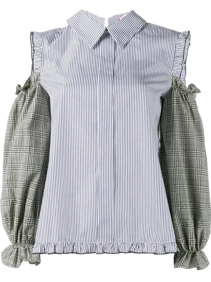 Sandy Liang 'delano' Cold Shoulder Shirt