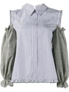 Sandy Liang 'delano' Cold Shoulder Shirt