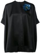 Christopher Kane Flower Detail Top - Black