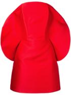 Isabel Sanchis Curved Neckline Cocktail Dress - Red