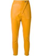 Manning Cartell 'turn Table' Trousers, Women's, Size: 8, Yellow/orange, Lamb Skin/cotton