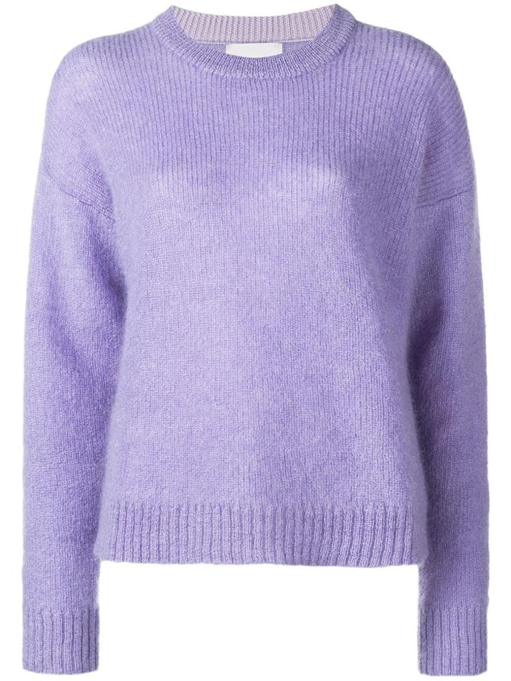Laneus Dropped Shoulder Jumper - Purple