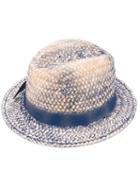 Stained Effect Woven Hat - Women - Cotton/paper/acrylic/acetate - One Size, Nude/neutrals, Cotton/paper/acrylic/acetate, Le Chapeau