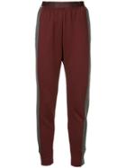 Undercover Contrasting Panels Tack Pants - Red