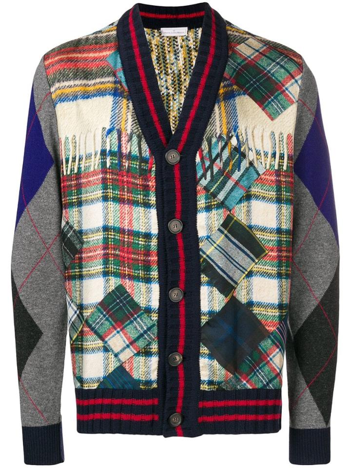 Pierre-louis Mascia Patchwork Cardigan - Grey